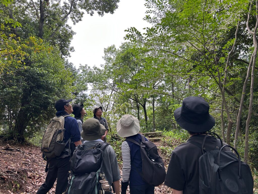 瓜生山農園を抜けて山の中へ