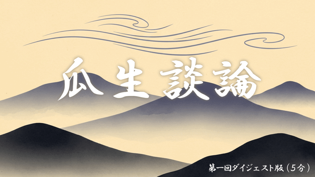 文明哲学研究所セミナー瓜生談論(第一回)